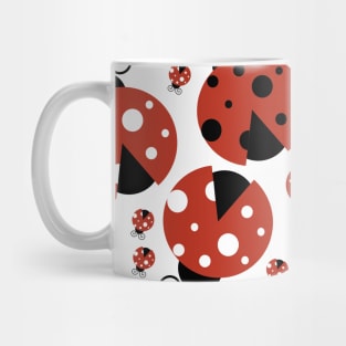 Pattern Of Ladybugs, Cute Ladybugs, Red Ladybugs Mug